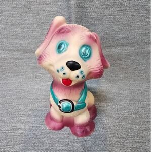 Vintage Soviet Squeaky Rubber Toy Dog USSR Mid-Century MCM Soviet Union
